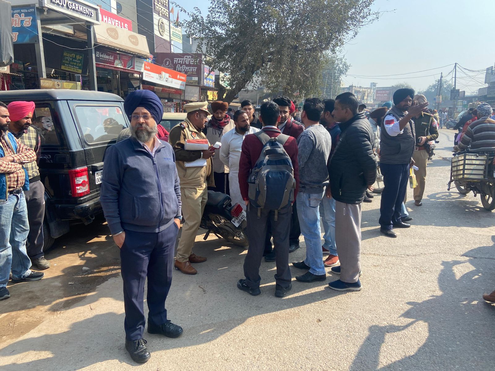 Checking under Safe Vehicle Policy and Road Safety, five challans issued
